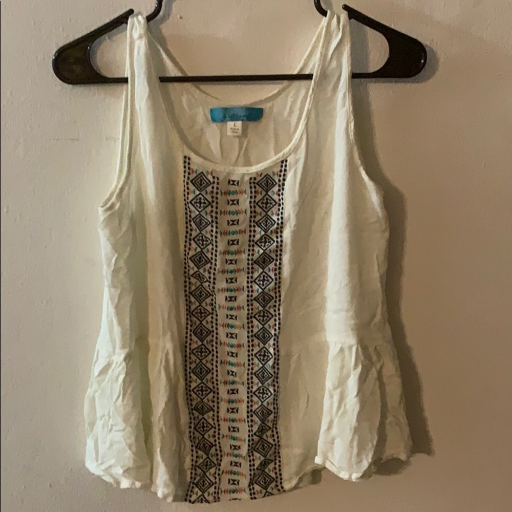 White top with cute design